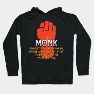 Monk Tabletop Class Pen and Paper DnD Gift Hoodie